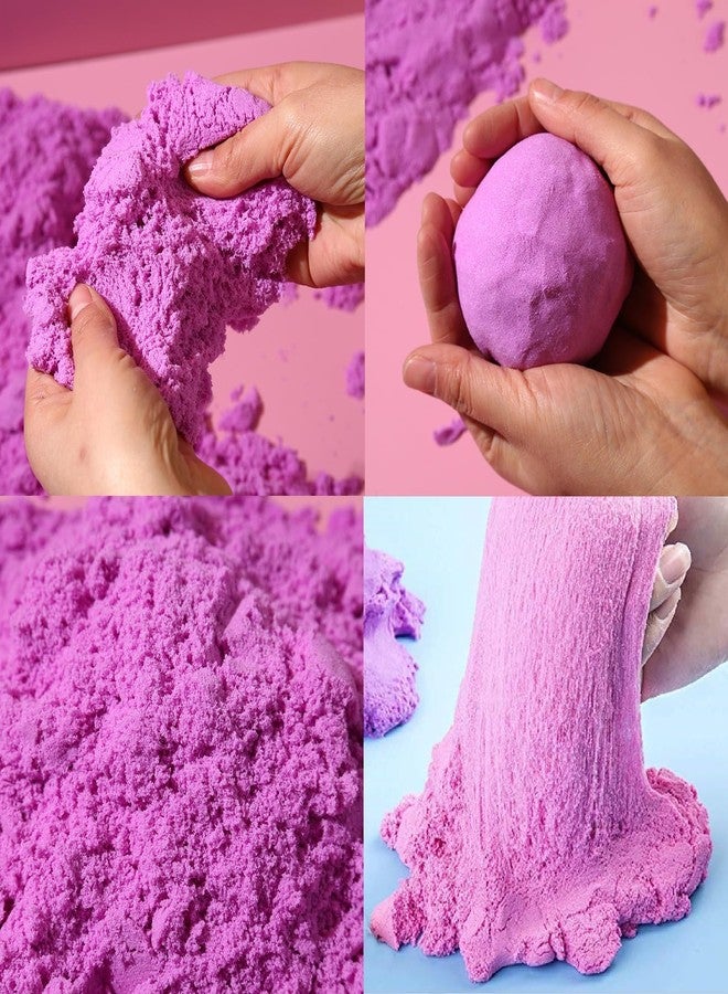 KARTUNBOX Space Sand Set with Coloured Sand, with Free 10 Different Shapes Moulds, Plastic Box, and Mat, Smooth Sand for Kids, Indoor Playing Moldable 1 Kg Sand (No Toxic) - Image 3